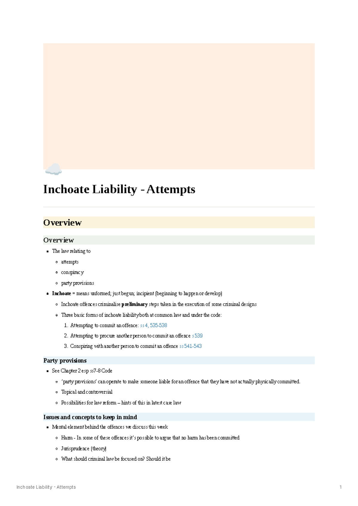 Inchoate Liability & Attempts: Key Concepts and Legal Perspectives ...