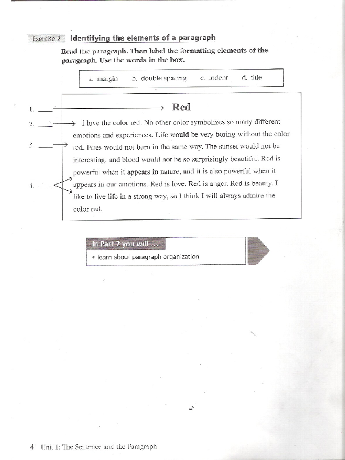Identifying and Analyzing Paragraph Elements - Exercise 2 - Studocu