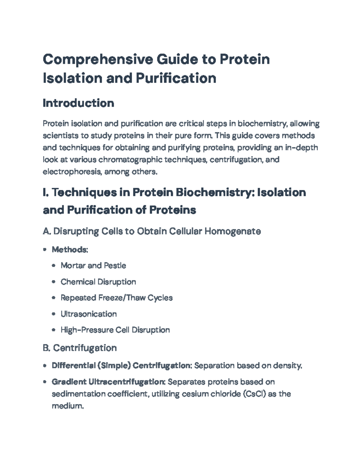 Comprehensive Techniques in Protein Isolation and Purification Guide ...
