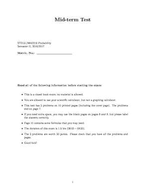 Cheat sheet - Chapter 1: Combinatorial Analysis the general basic ...