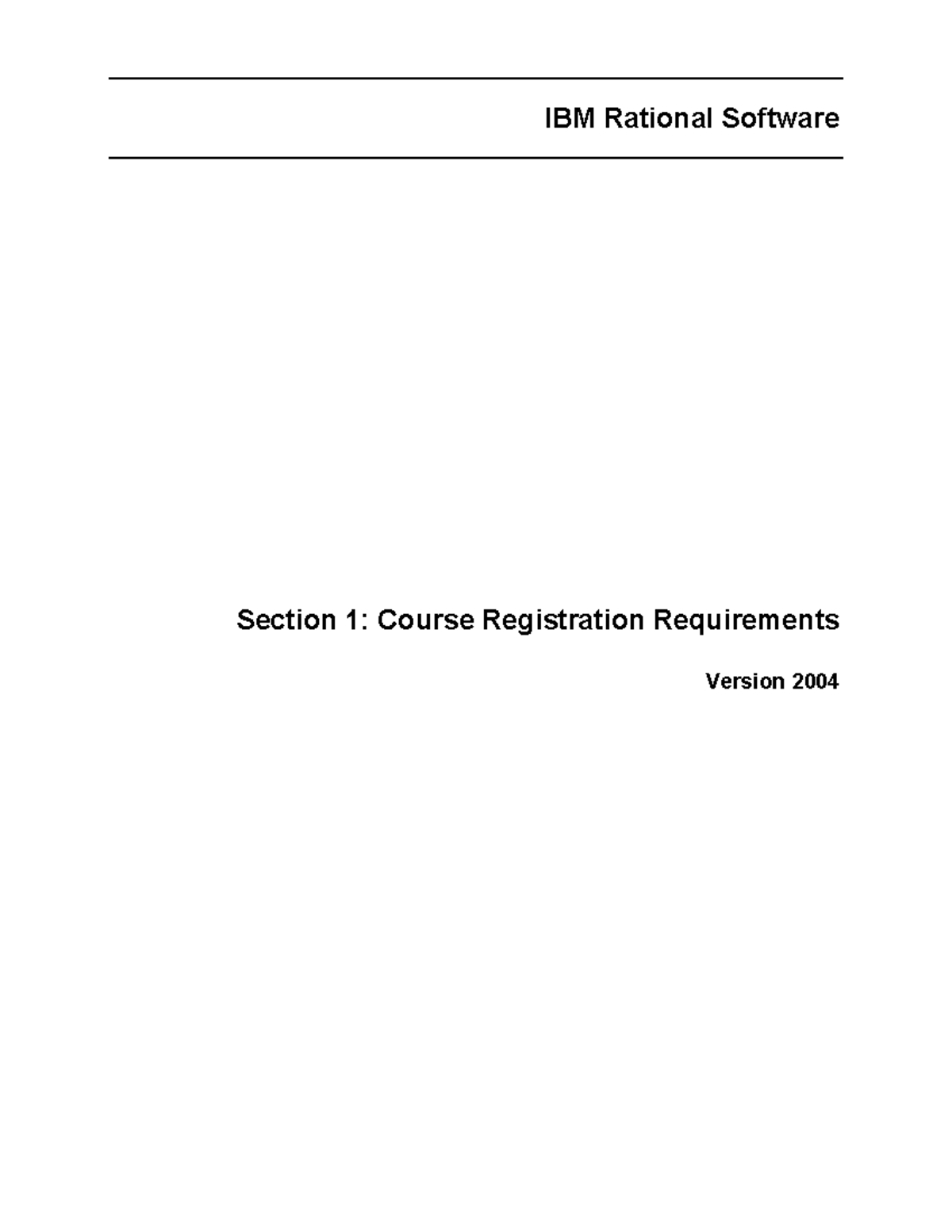 Eg 03 Requirements Ex - Software engineering slides - IBM Rational ...