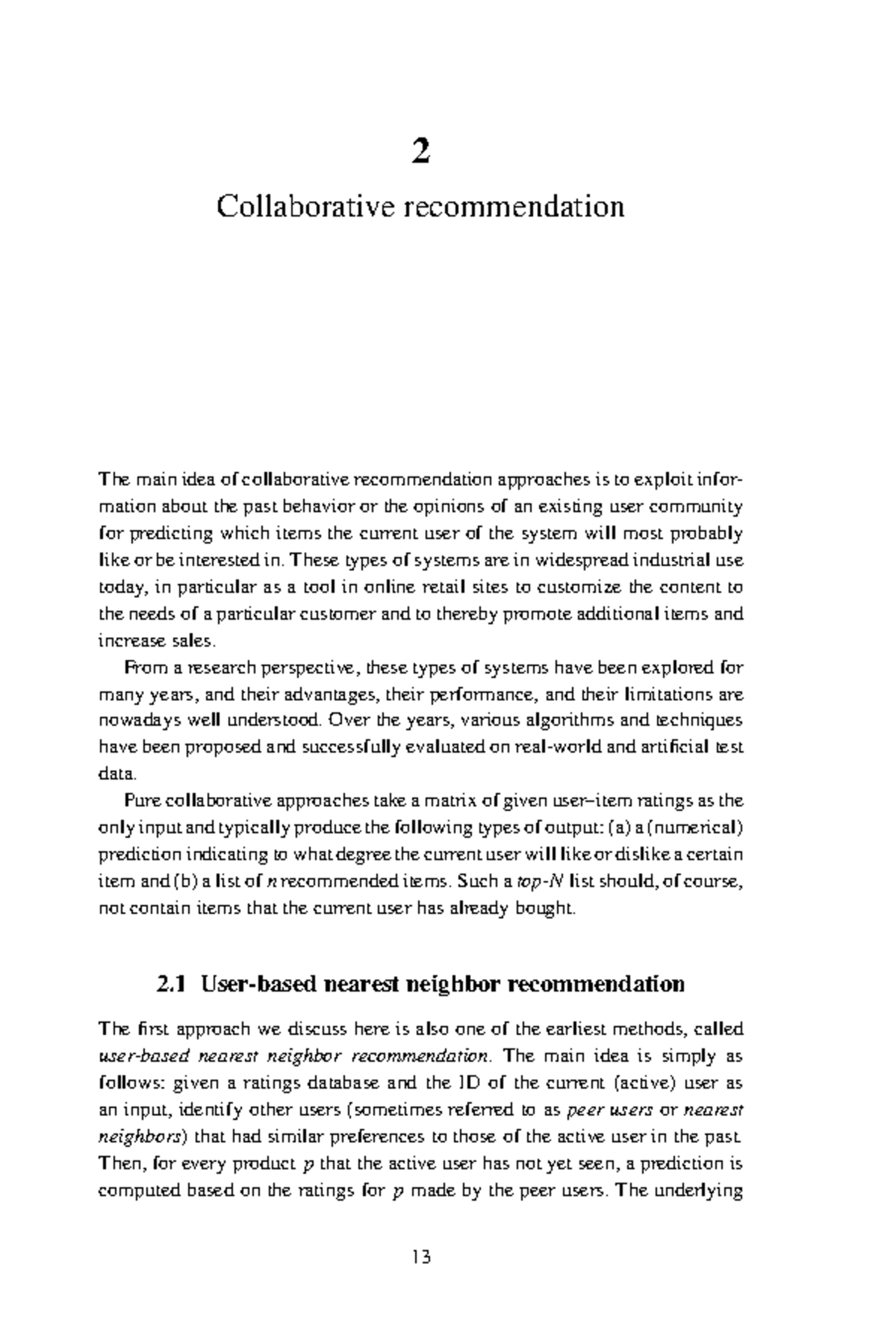 Collaborative Recommendation Techniques: Insights and Algorithms ...