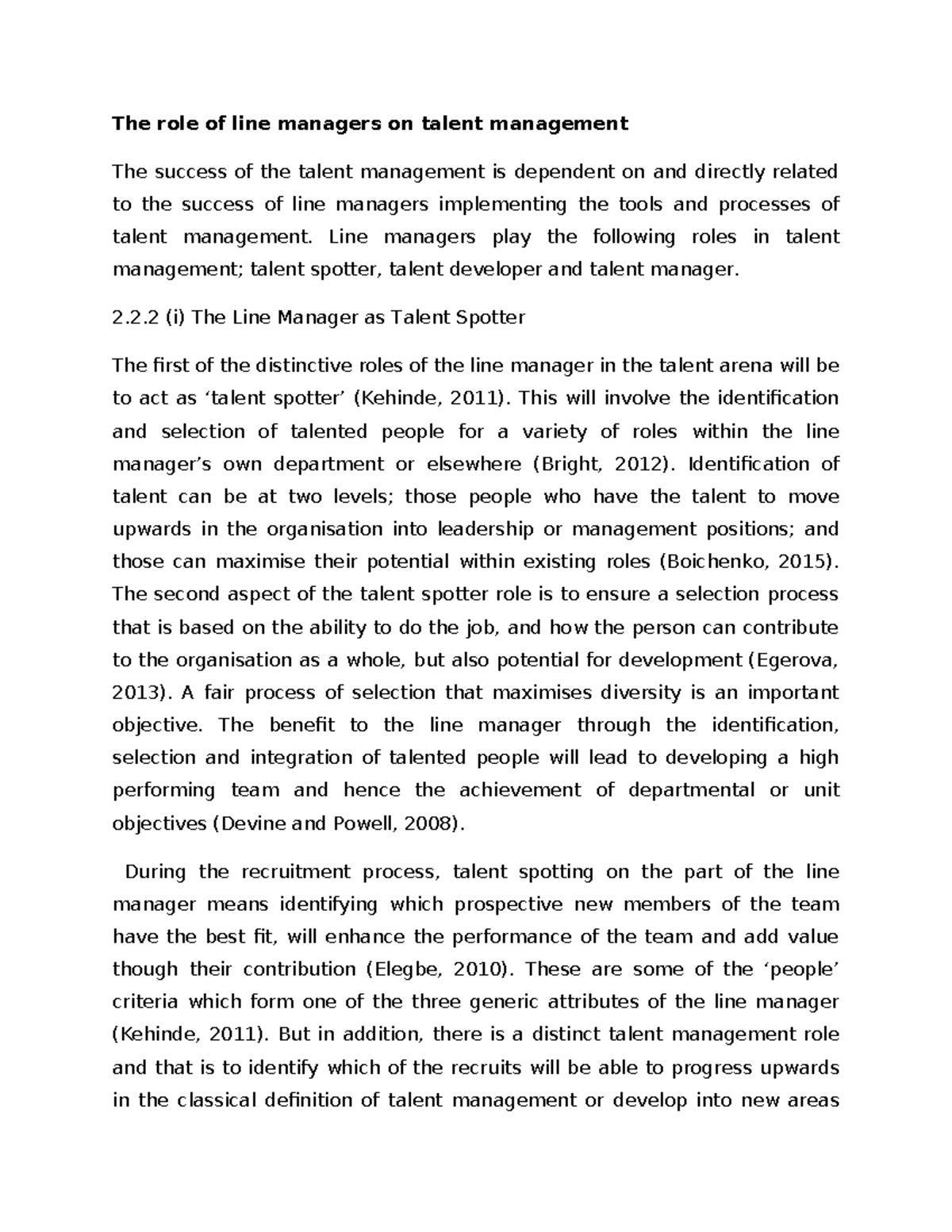 The Role of Line Managers in Talent Management: Insights and Challenges ...