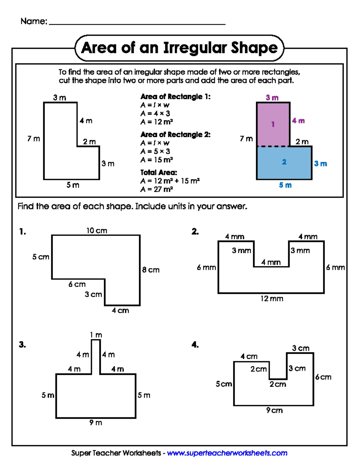 Area of a Rectangle: Formula and Examples (Math 101) - Studocu