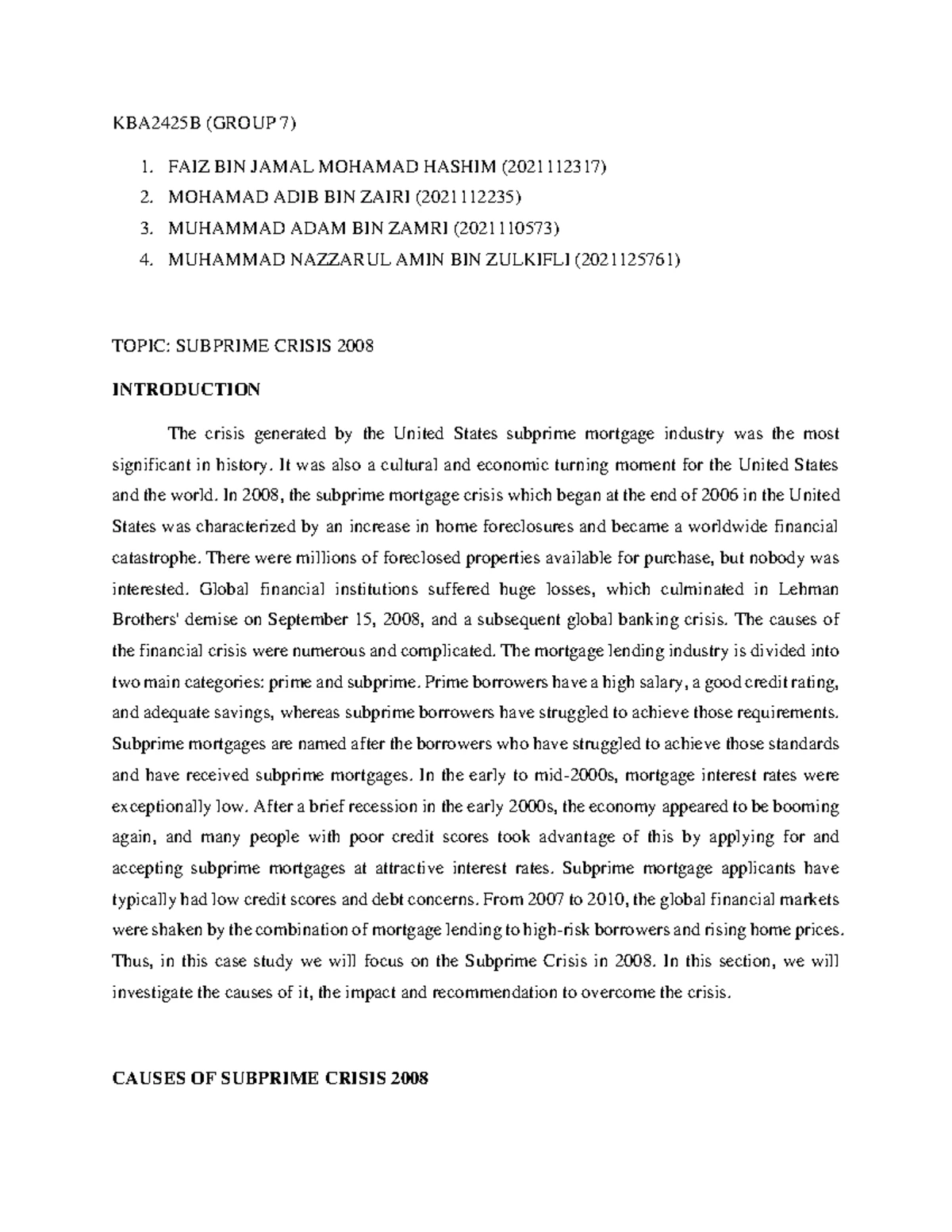 One Cent Thief Case Study: Issues & Ethics in Finance (FIN 657) - Studocu