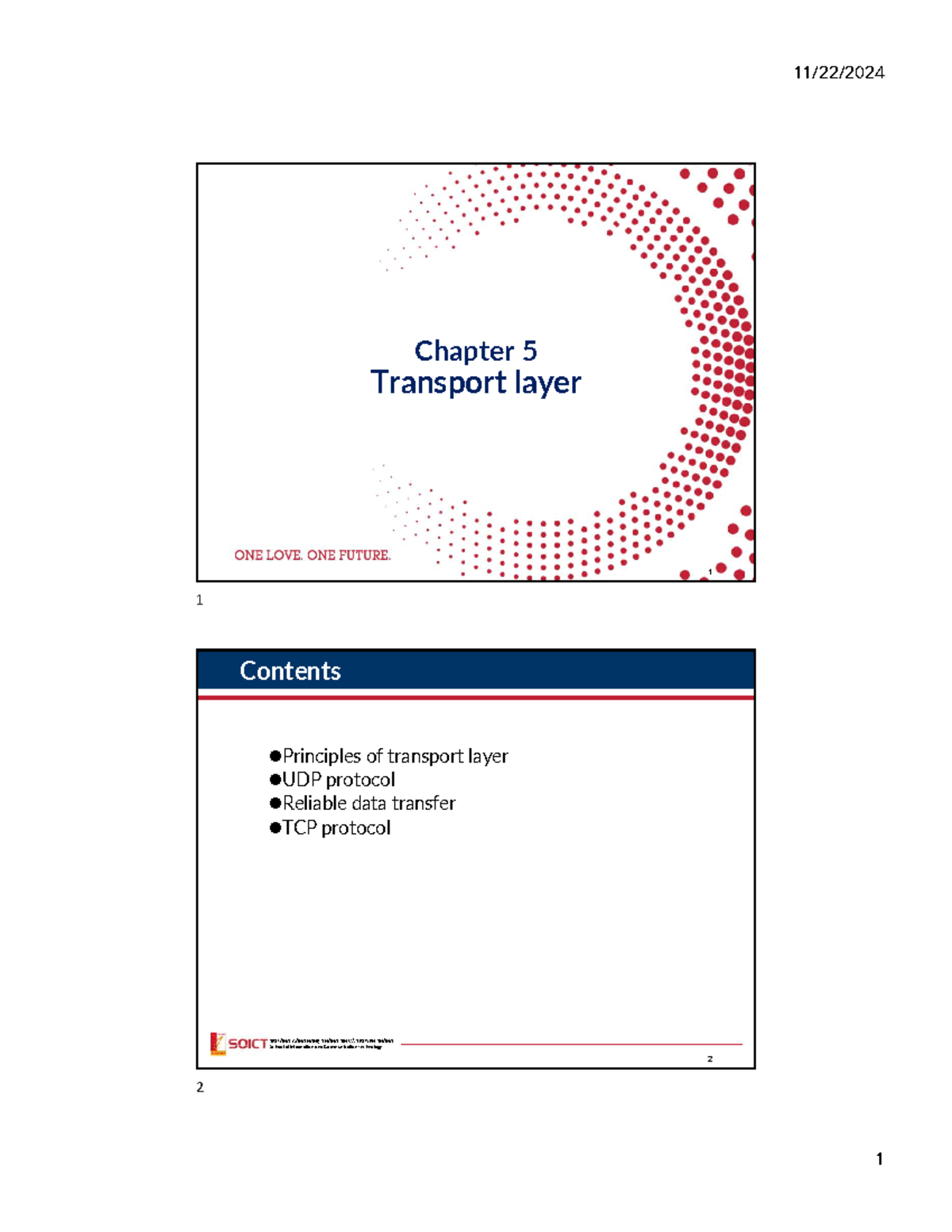 Chapter 5 - Transport Layer Overview and Protocols - Studocu