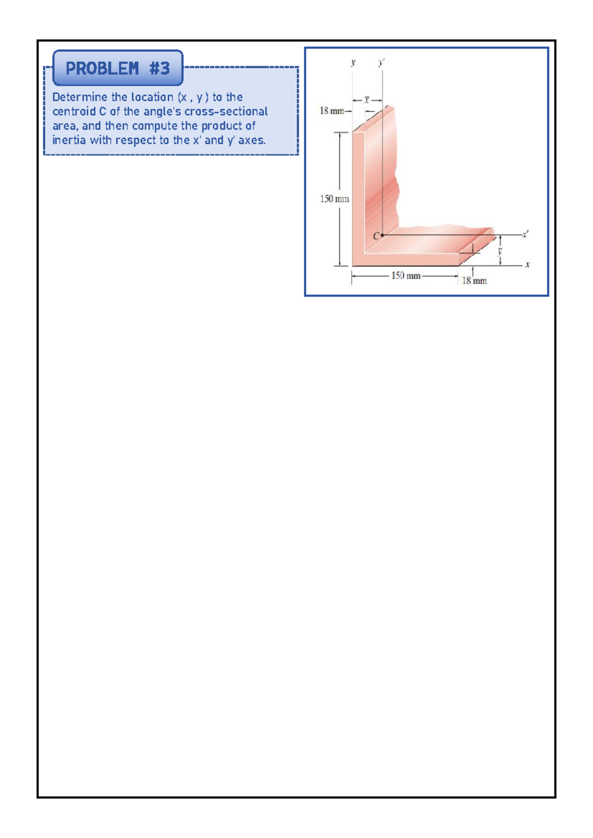Statics Templated Paper ( Lesson 15 SW) - Civil engineering - Determine ...