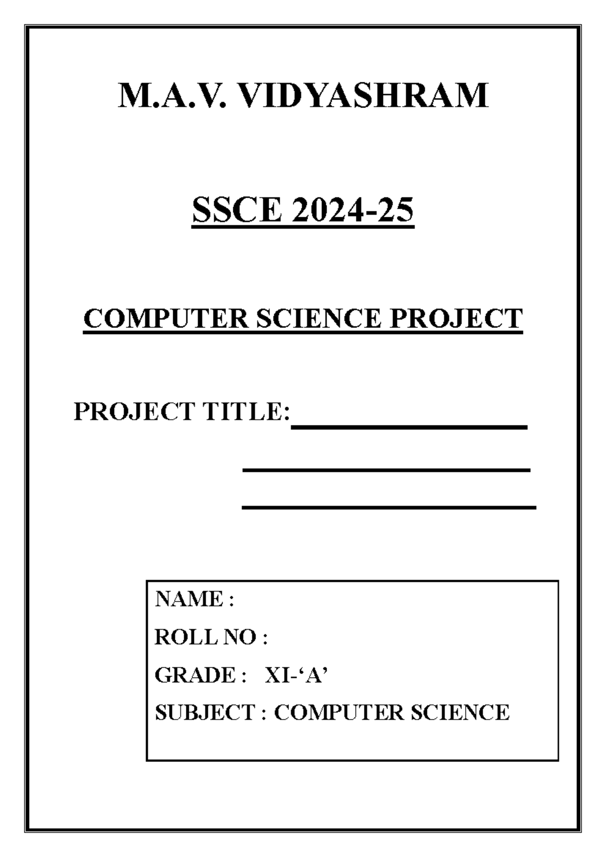 Computer Science Project Report: Python Programs & Outputs - Studocu