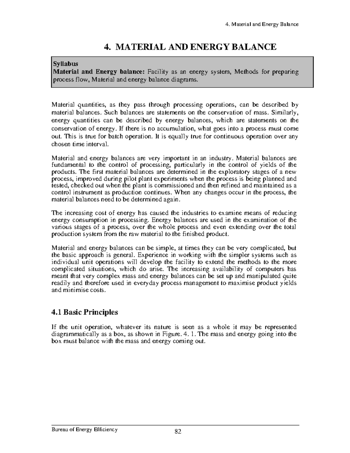 Material AND Energy Balance - 4. MATERIAL AND ENERGY BALANCE Syllabus ...