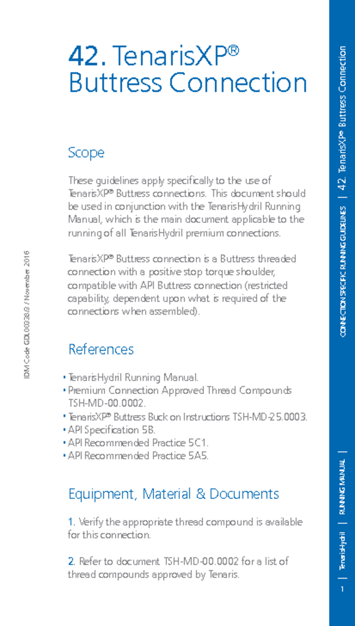 Tenaris XP BTC Running Guidelines - Connection Specific Manual - Studocu