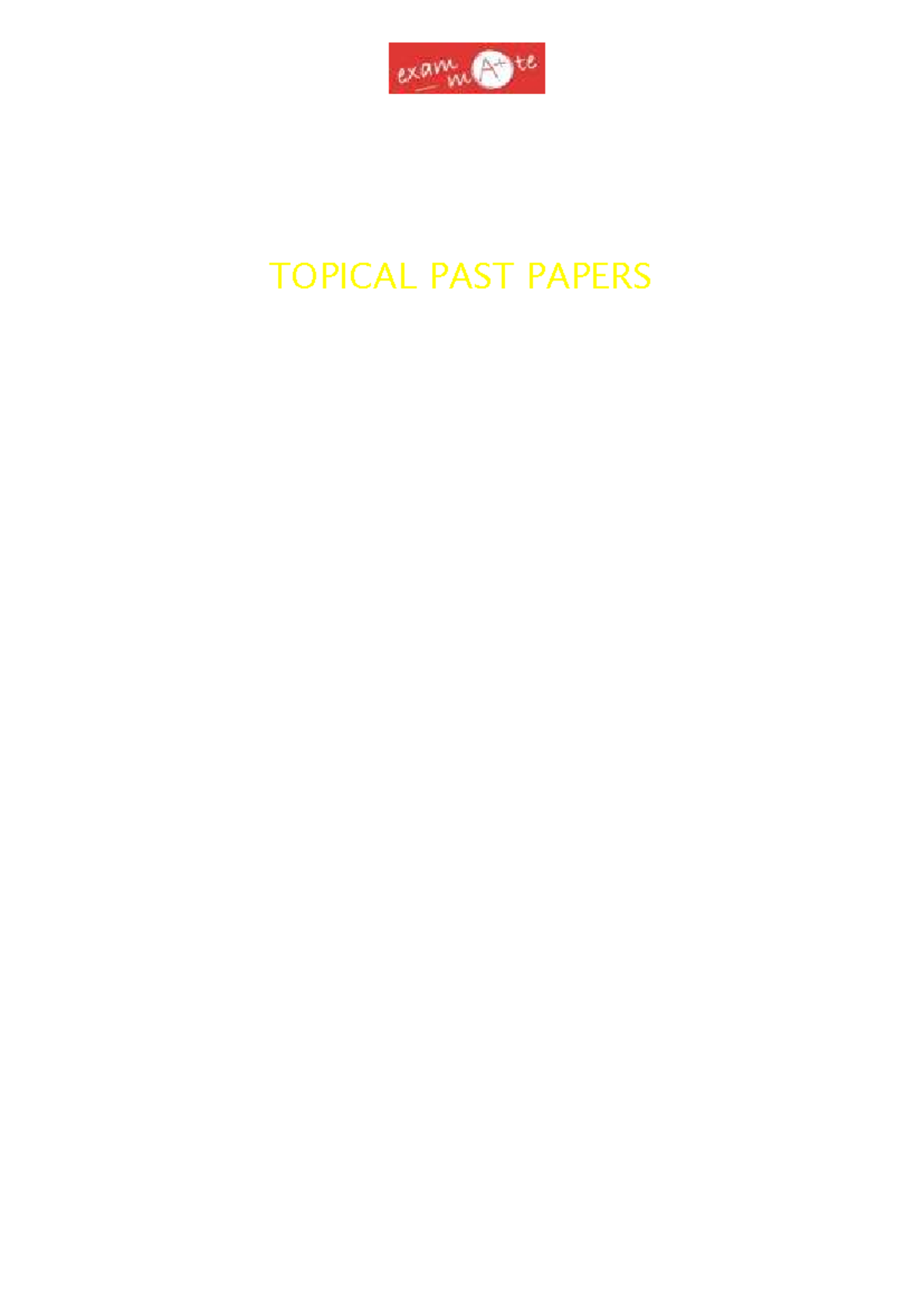 Topical Past Papers for IB Diploma Mathematics AA HL (2012-2021) - Document Preview
