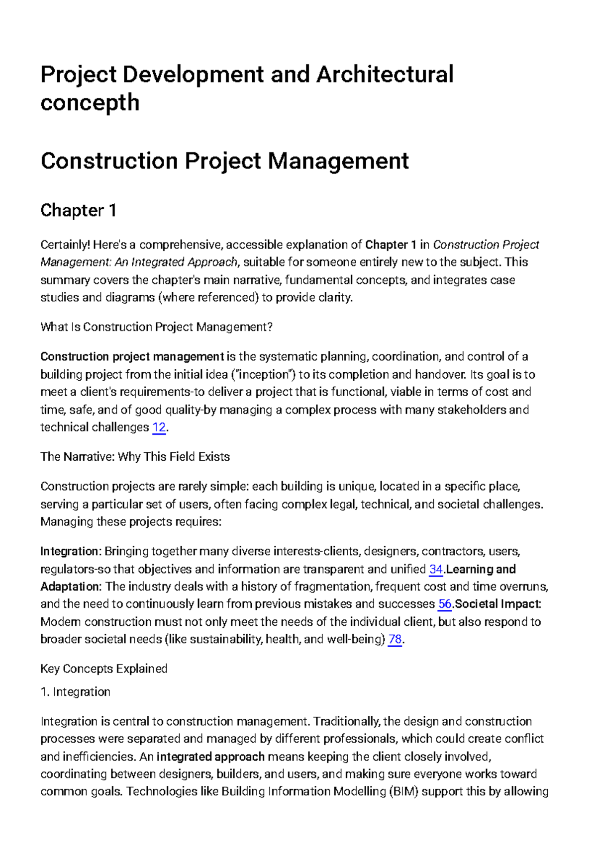 Construction Project Management: Chapter 1 Overview and Key Concepts ...