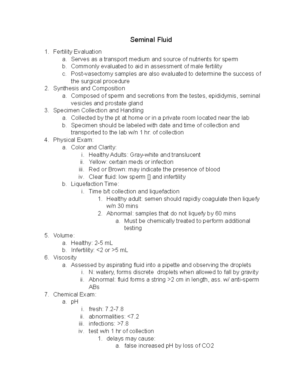 Fertility Evaluation and Seminal Fluid Analysis Guide - Seminal Fluid ...