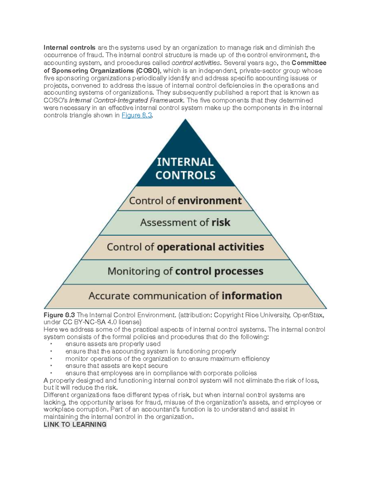 Comprehensive Study Guide for ABC123: Internal Control Fundamentals ...