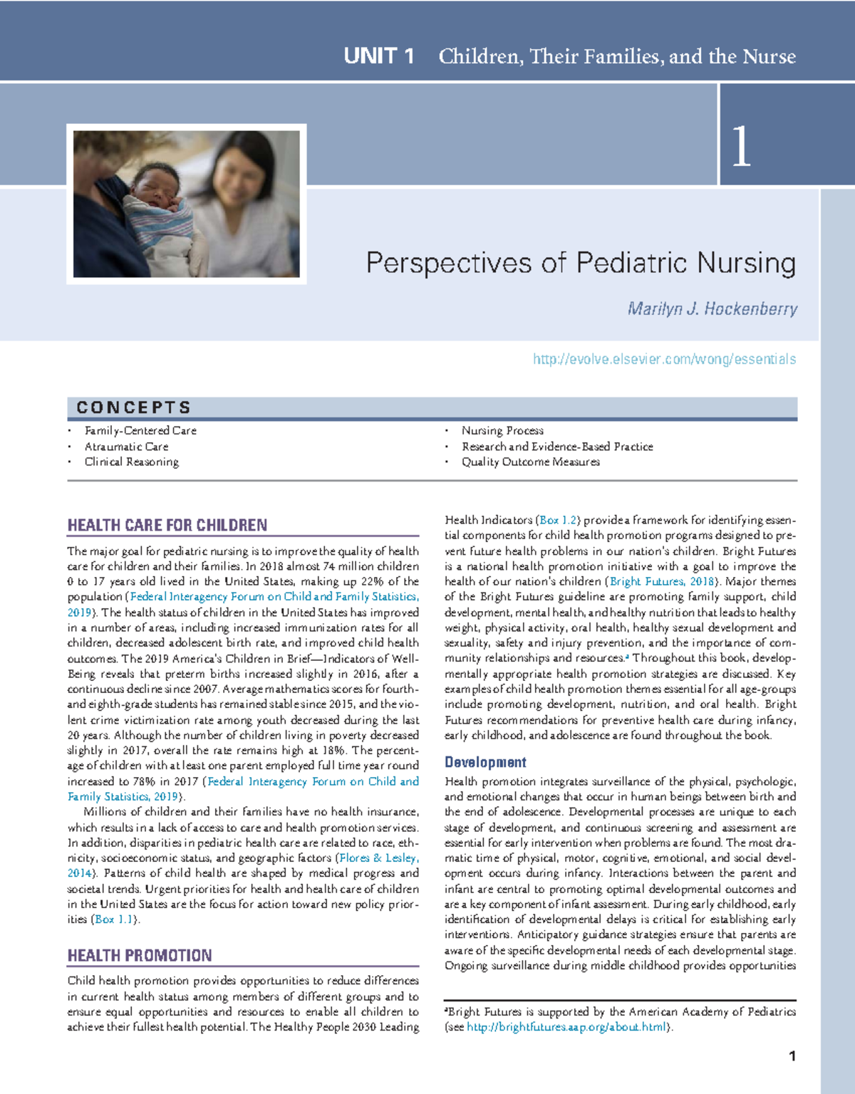 1 - Perspectives of Pediatric Nursing - ####### 1 Perspectives of ...