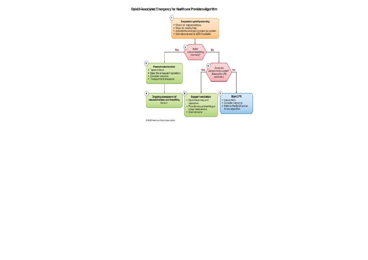 Emergency Response Algorithm for Suspected Opioid Poisoning - Studocu