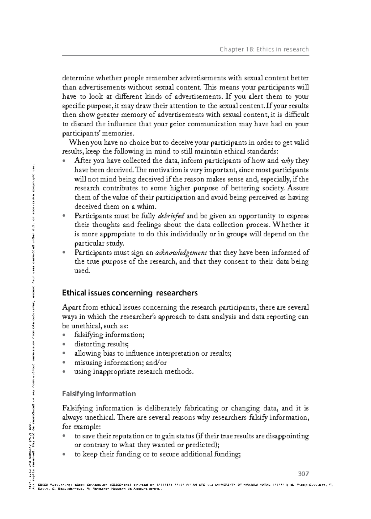 Research Matters 2e: Chapter 18 - Ethics in Advertising Research - Studocu