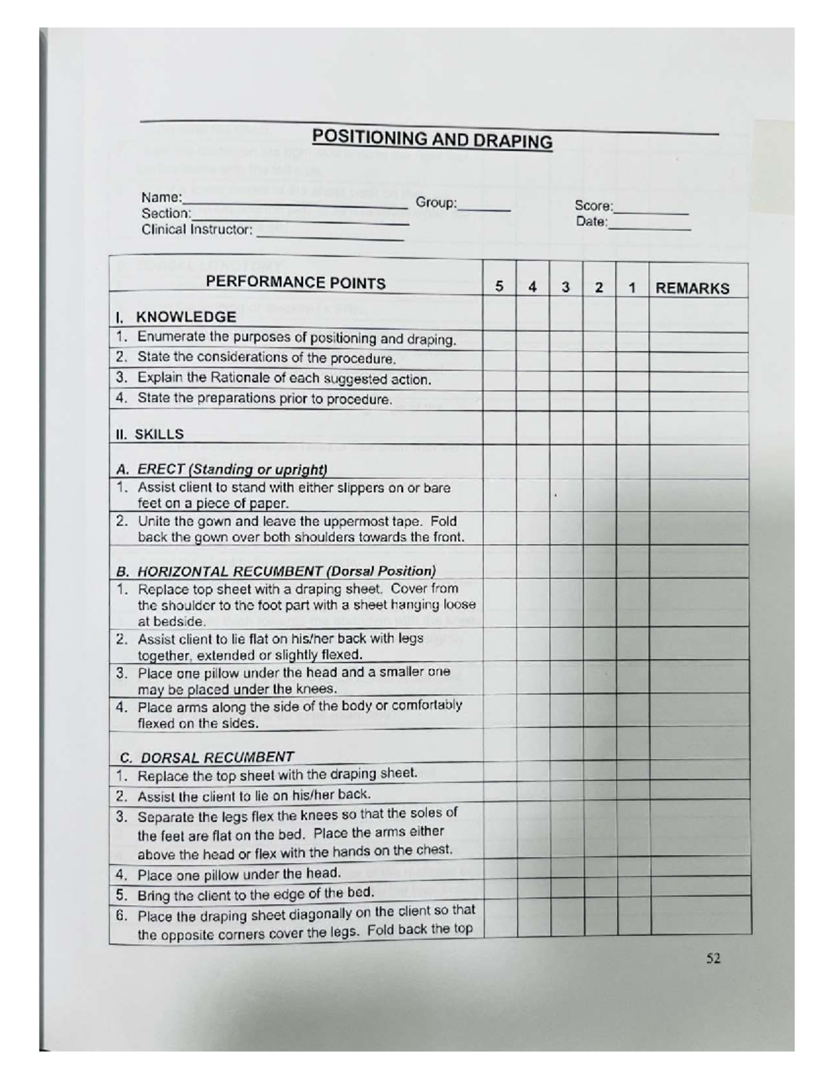Funda: Positioning, Draping, and Transferring Techniques - Studocu