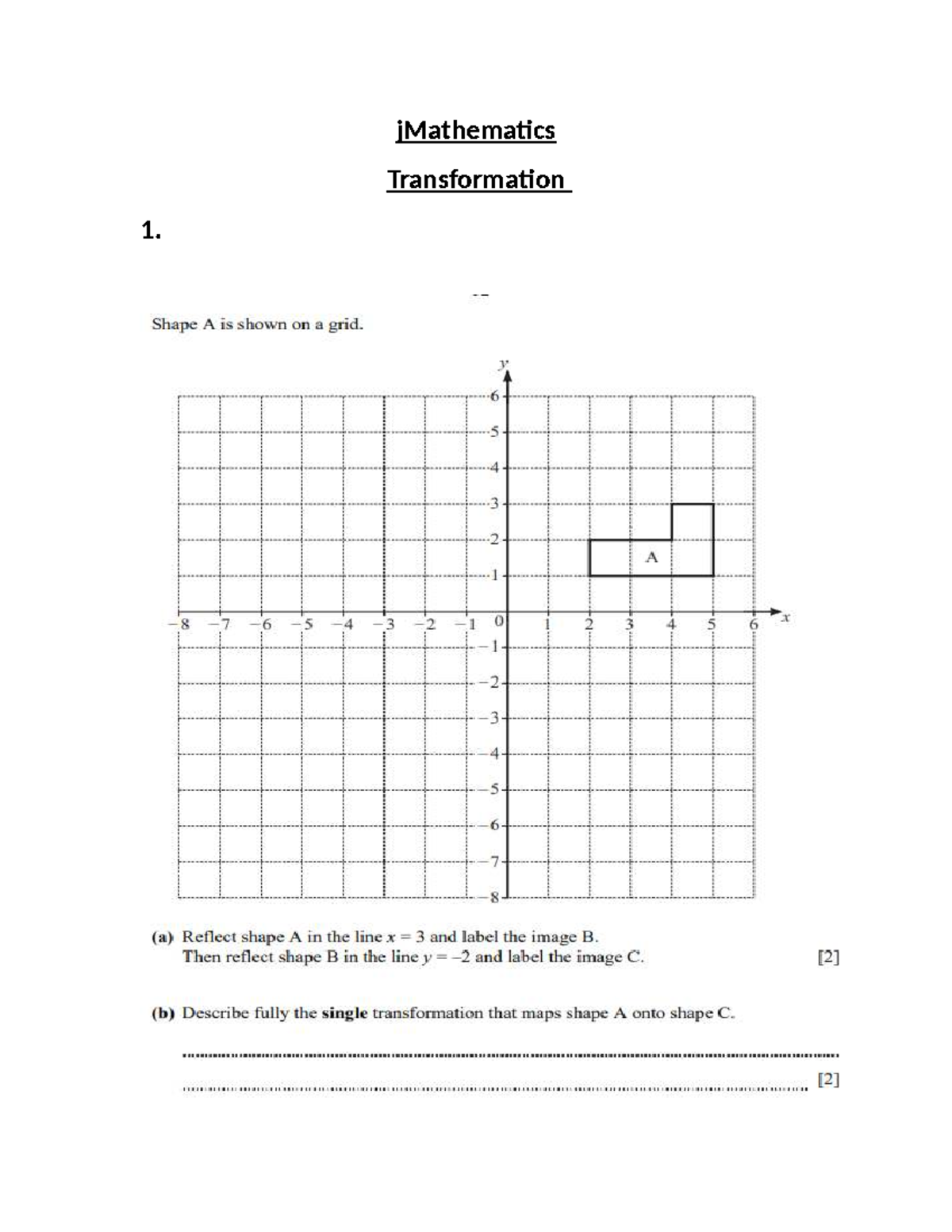 Mathematics transformation - Matematika - jMathematics Transformation ...