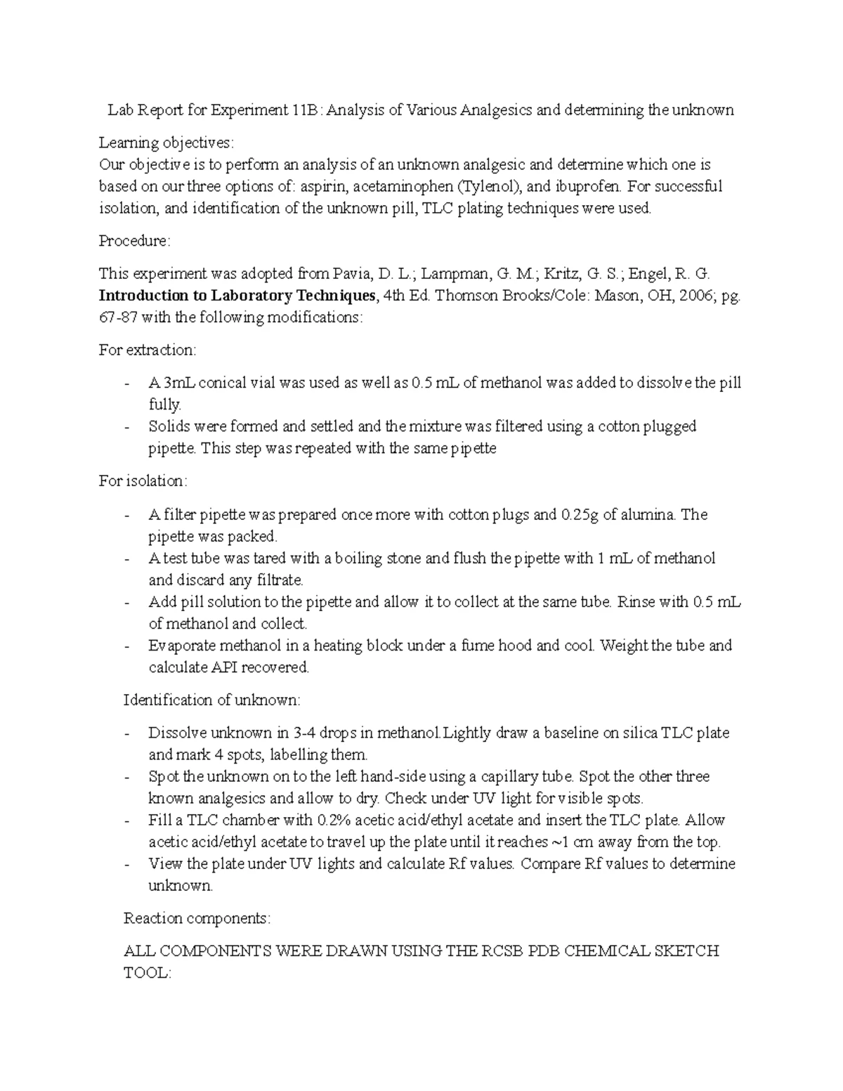 Lab Report for CHEM 2203: Solvent Extraction II - Spring 2025 - Studocu