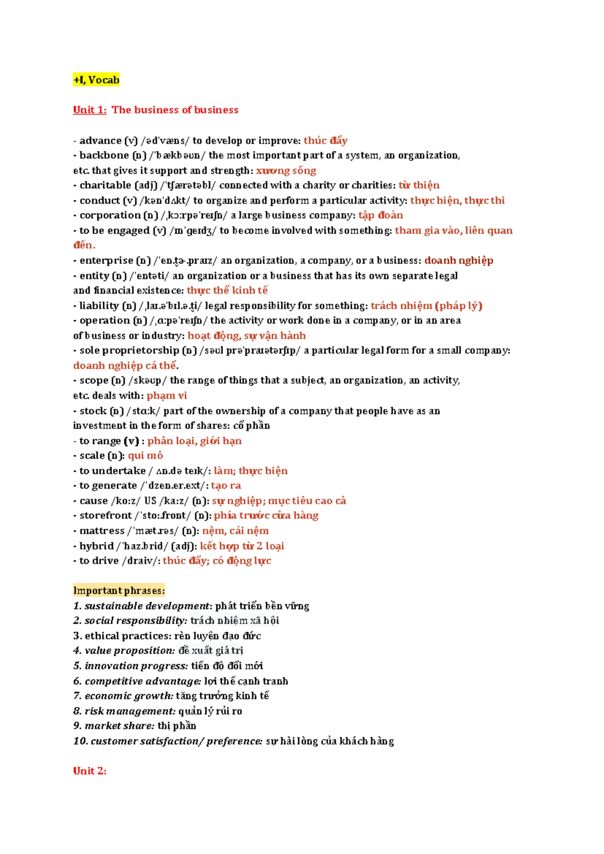 Unit 1: Operations Management Overview and Performance Analysis - Studocu