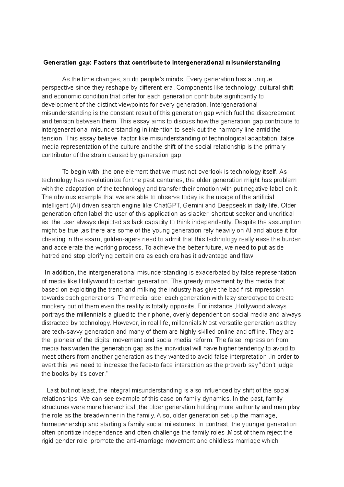 Generation Gap: Understanding Intergenerational Misunderstandings in ...