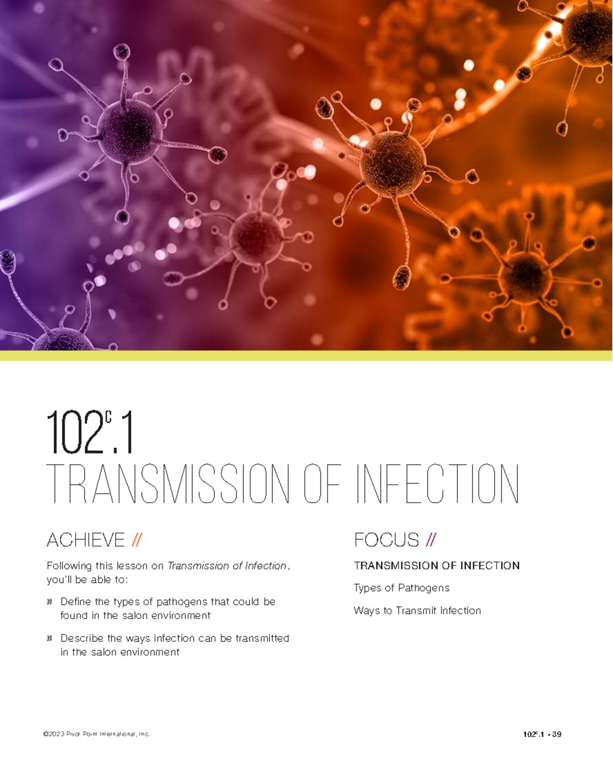 102 C.1 Transmission of Infection: Smart Notes Overview - Studocu