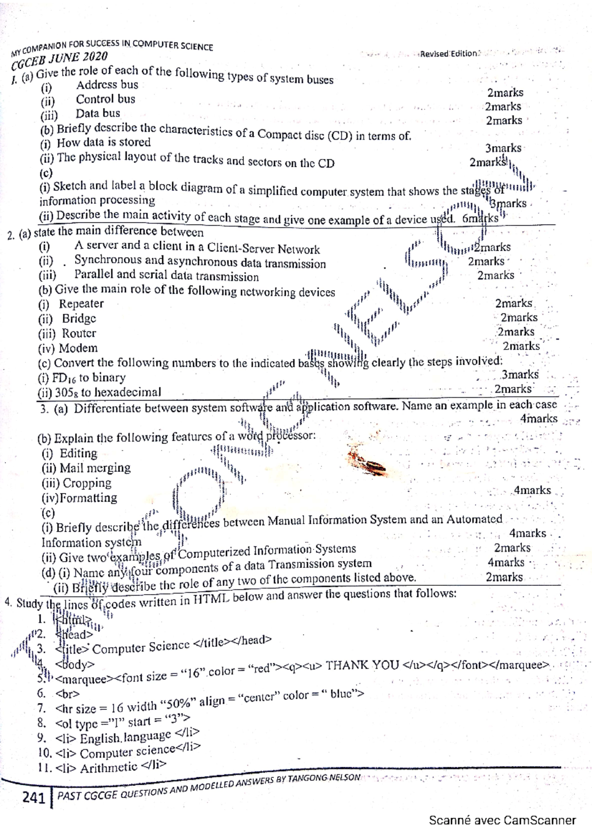 OL- Computer SC-2020 - Comprehensive Guide for Success in Computer ...