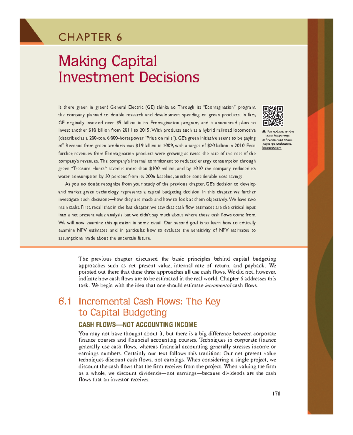 Chapter 6: Capital Investment Decisions - An In-Depth Analysis - Studocu