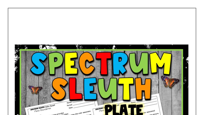 Plate Boundaries Color-by-Code Spectrum Sleuth Activity-1 - Studocu