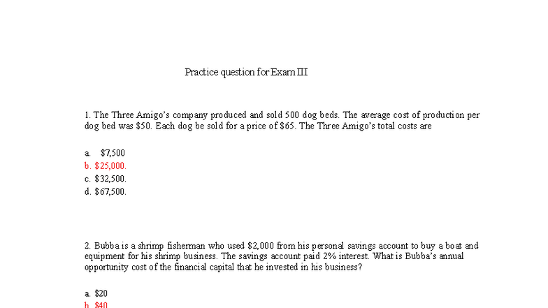 Econ 101 Final Exam Review: Key Questions & Answers - Studocu