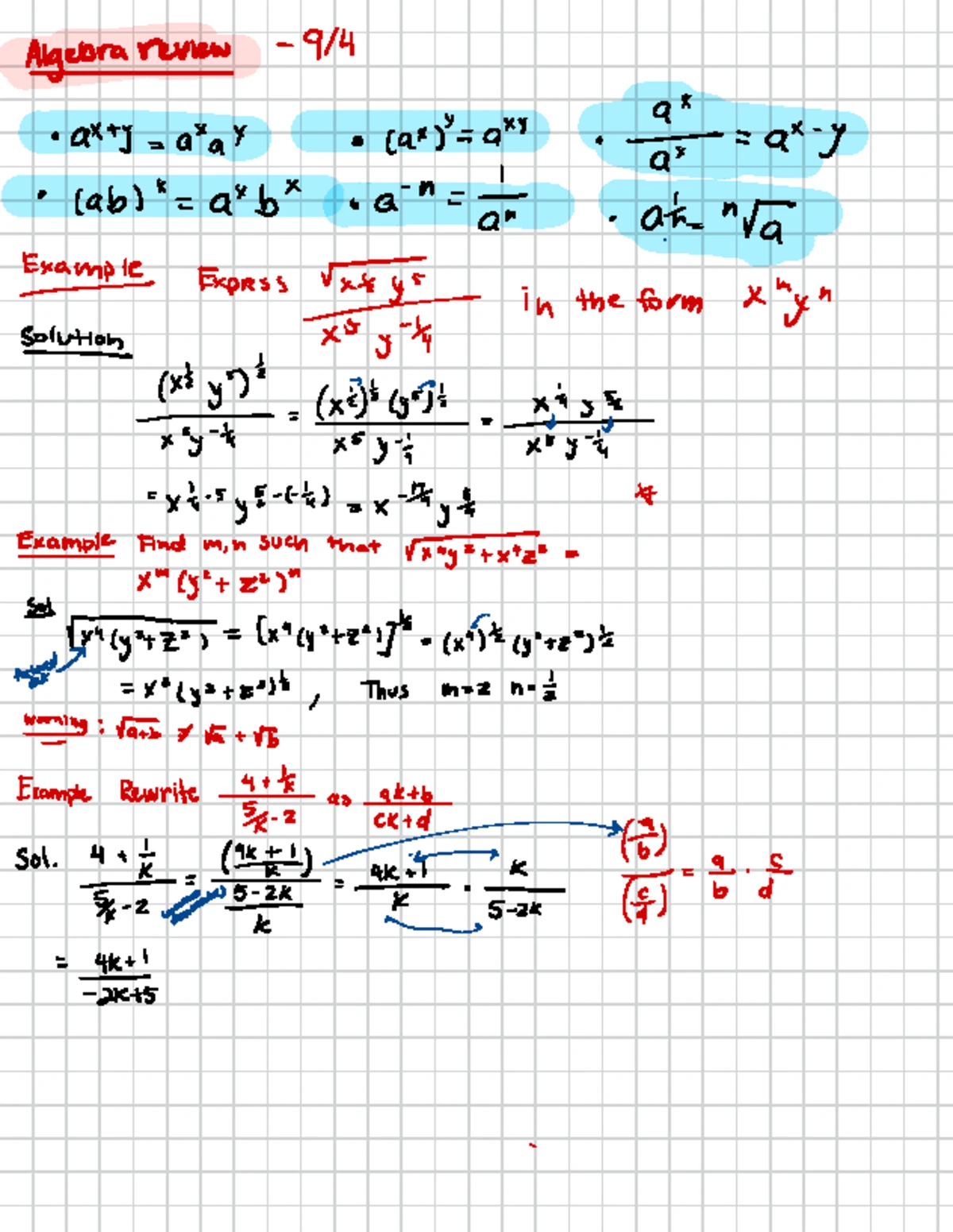 MAT 1332 Final Exam Lecture Notes on Complex Numbers - Studocu