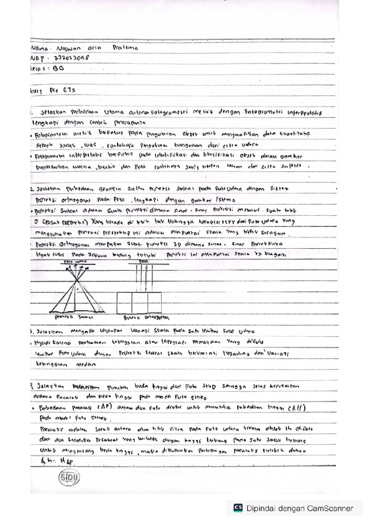 BB 232023048 Pre ETS Study Notes on Fotogrametri and Interpretation ...