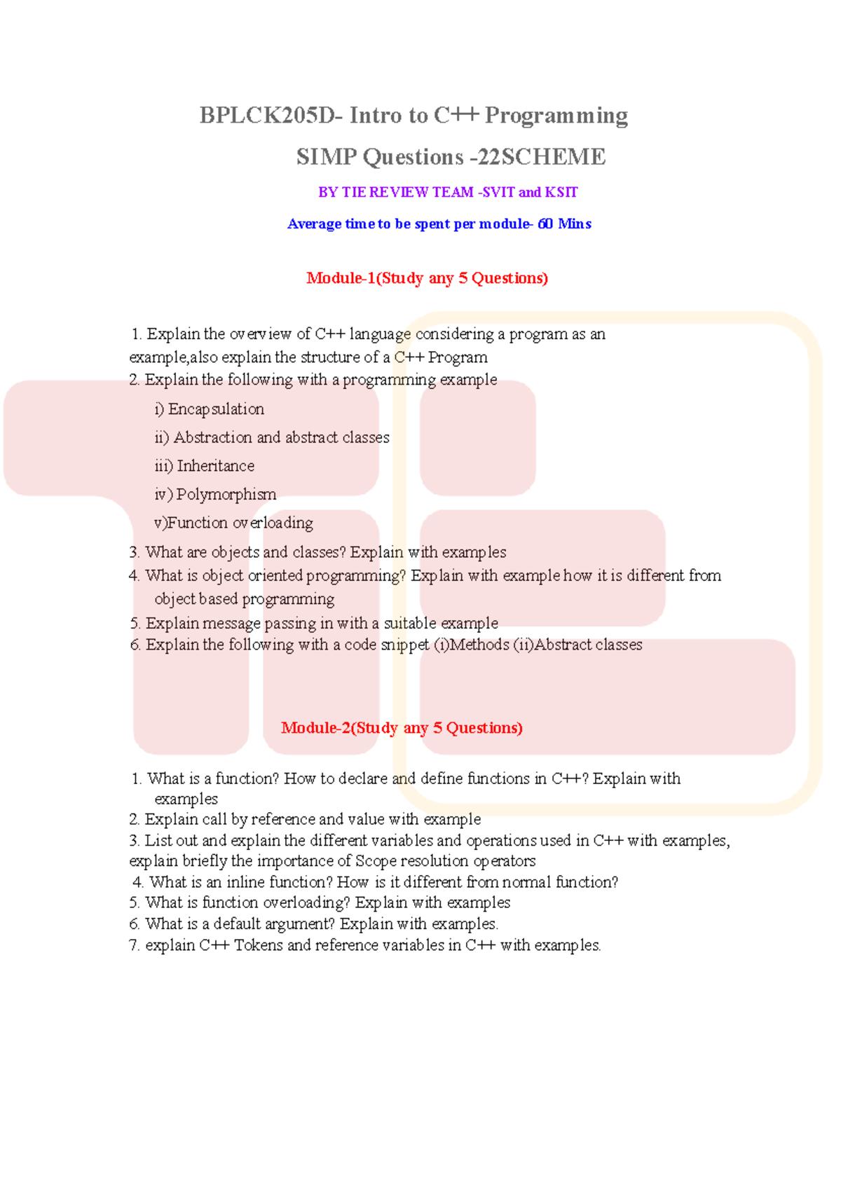 Copy of C++ SIMP updated-2023 - BPLCK205D- Intro to C++ Programming ...