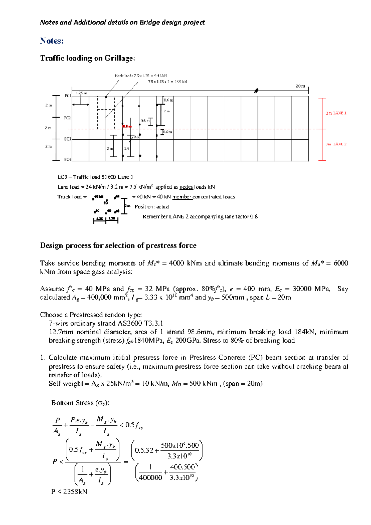 Notes and Additional details on design project 2023-1 - Notes and ...