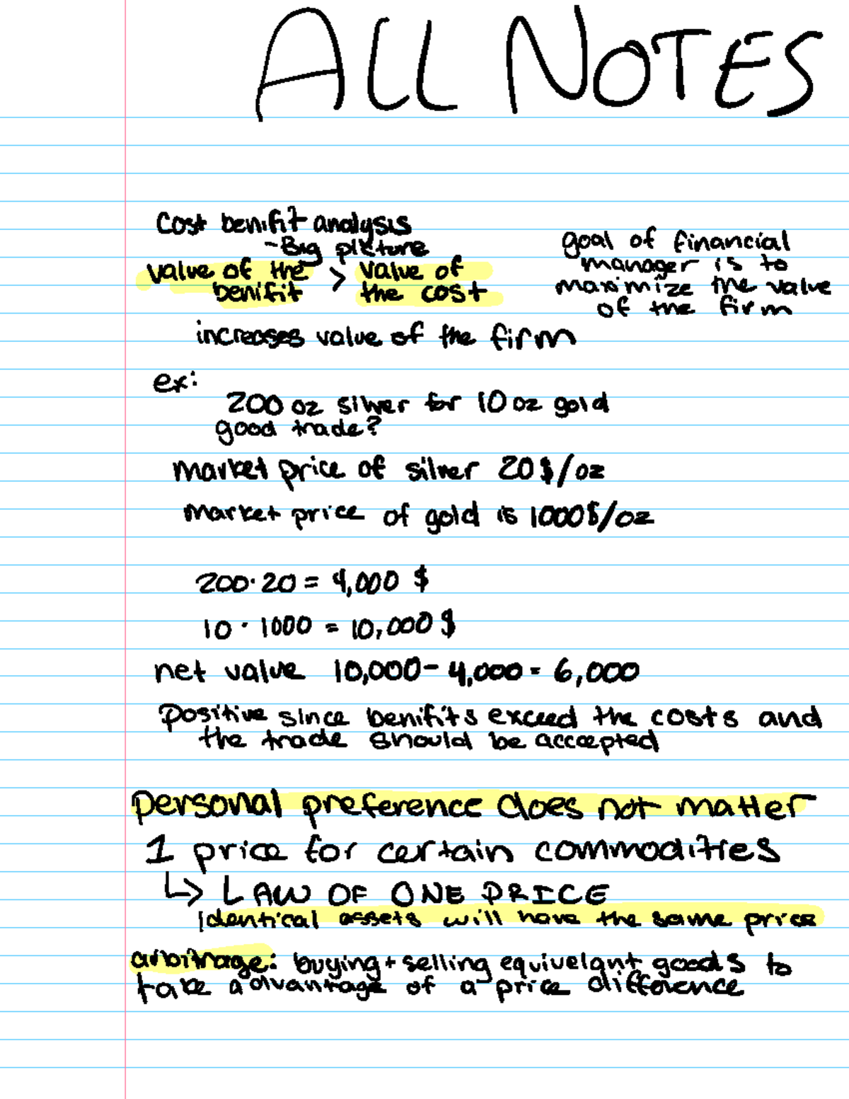 Finance Principles: Time Value of Money and Cash Flow Analysis - ALL ...