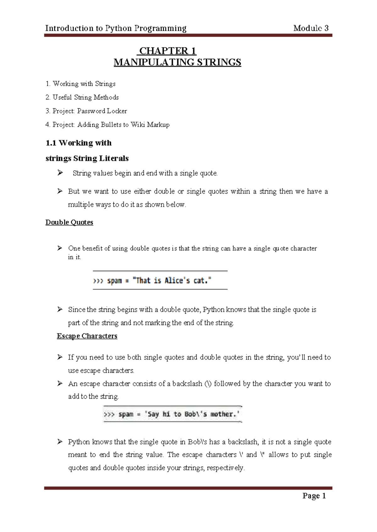 Module 2 Notes on Python Lists (BPLCK105B) - Data Types & Methods - Studocu