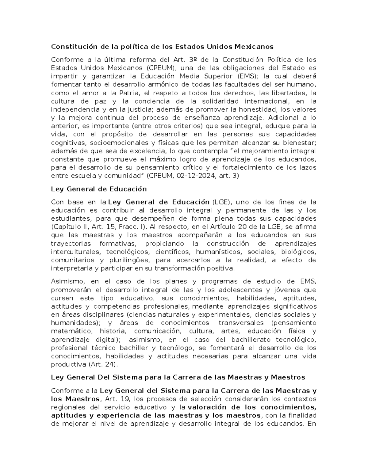 Constitución de la política de los Estados Unidos Mexicanos ...