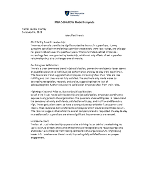 MBA 530 Module Six Assignment: Personal Development Plan Template - Studocu