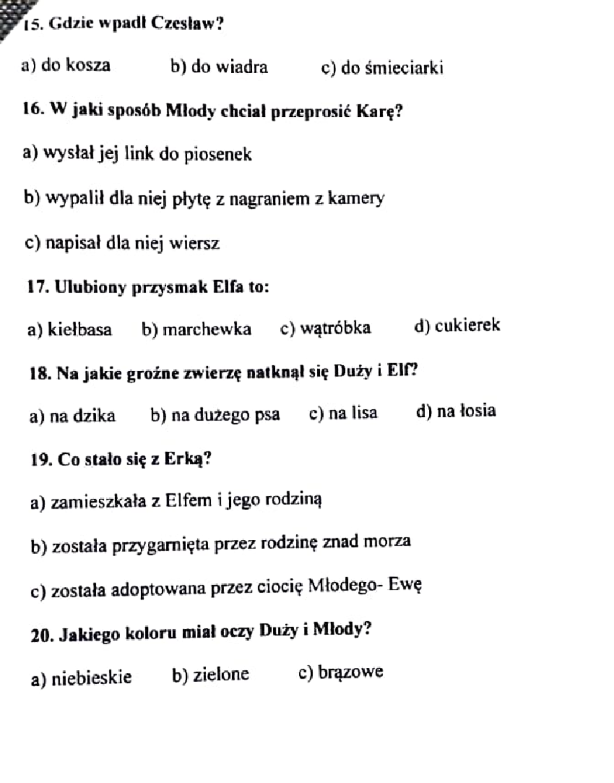 Spos b Na Elfa Pytania I Odpowiedzi Do Testu 3 Studocu