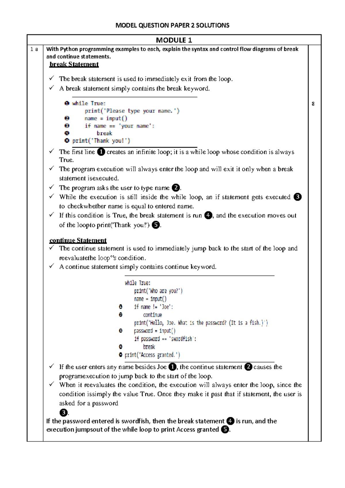 **C Programming: Model Question Paper 2 Solutions with Python Examples ...