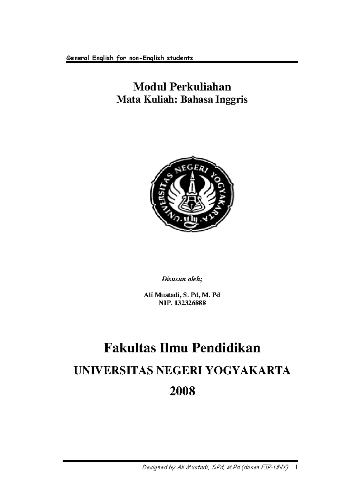 Modul 1 General English 1: Essentials for Non-English Majors - Document Preview