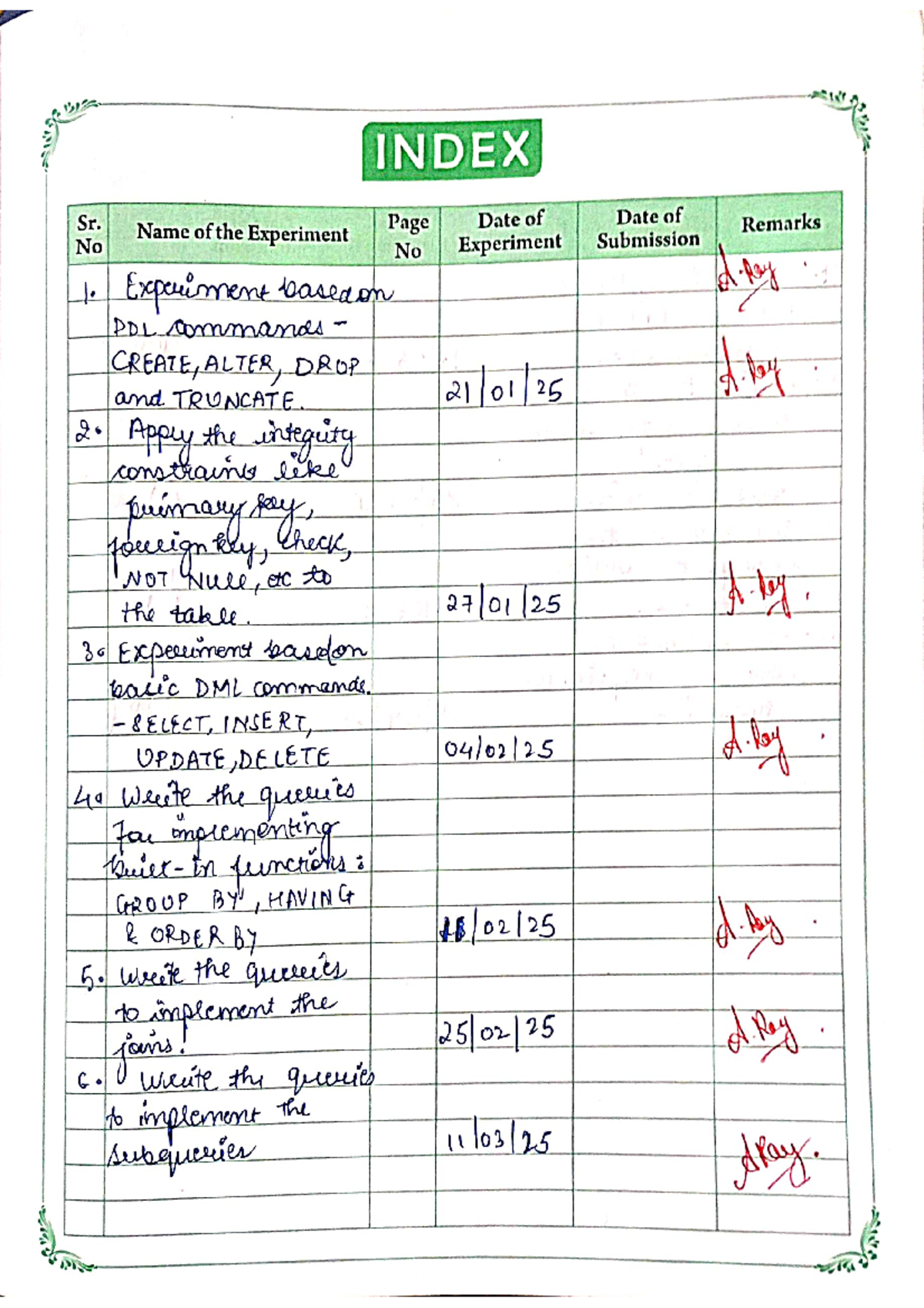 IPU BTech 2nd Year - DBMS Practical File: Queries & Outputs - Studocu