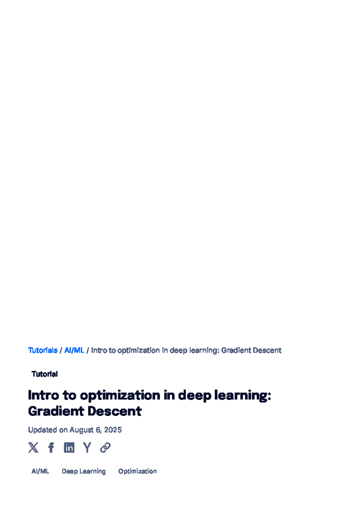 Deep Learning Optimization Tutorial: Gradient Descent Insights - Studocu