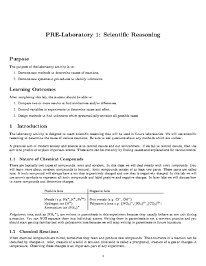 Pre lab 10 chem - PRE-Laboratory 10: Acid-Base Titrations and Gastric ...
