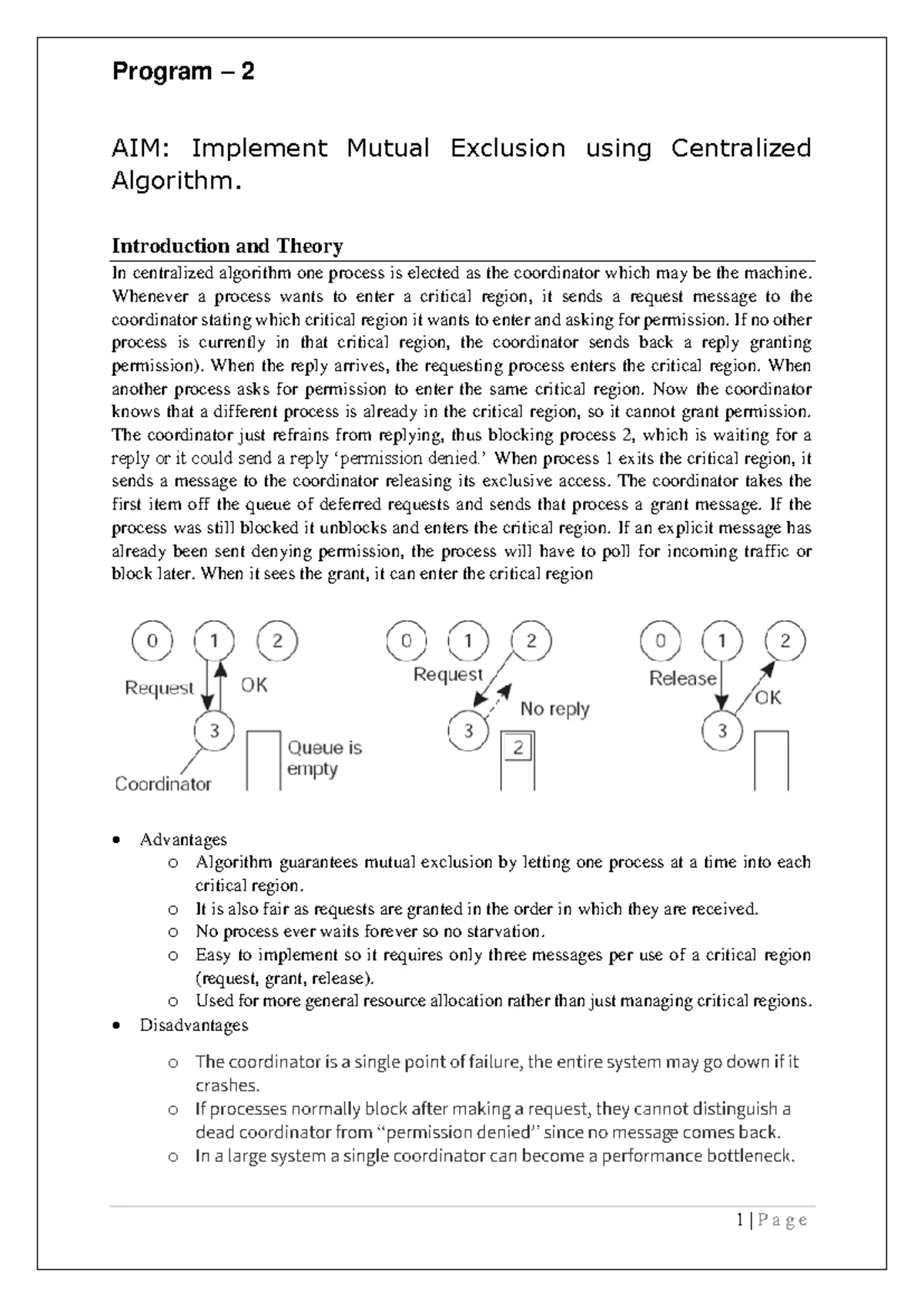 Write a program for Program for implementing Vector Clock. - Parallel ...