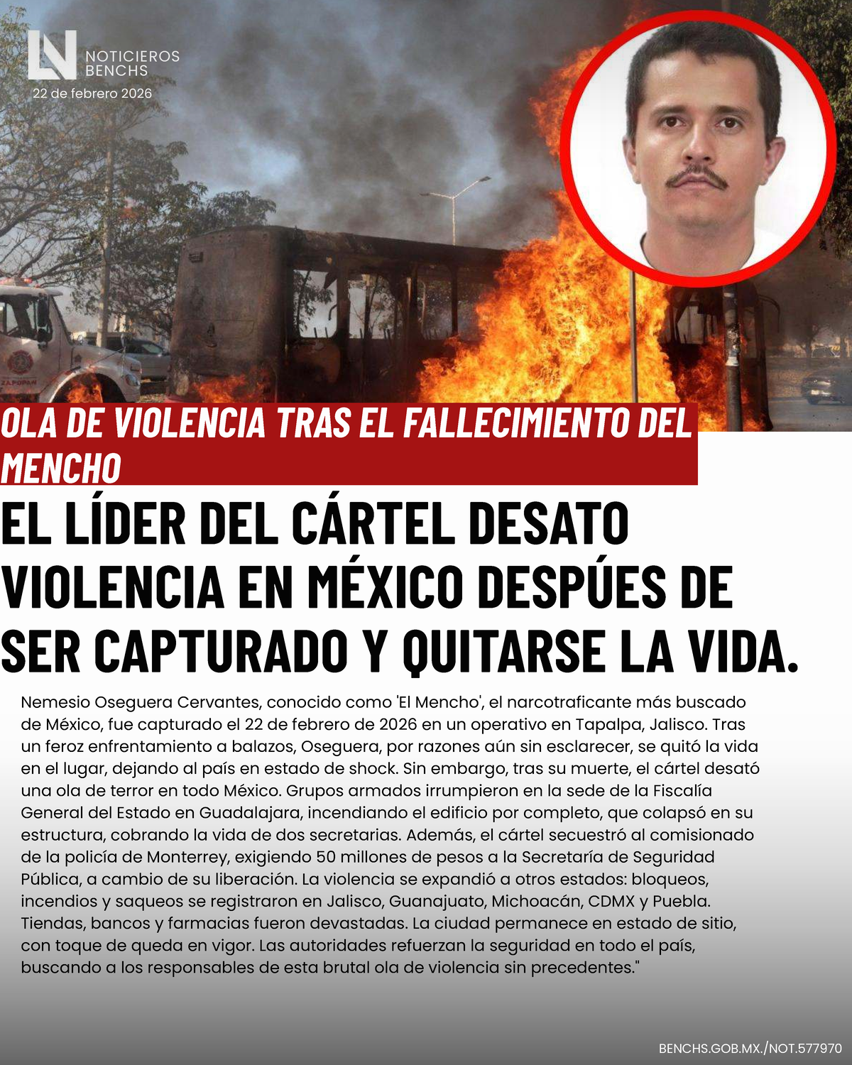 NOTICIA FALSA: OLA DE VIOLENCIA EN MÉXICO TRAS MUERTE DEL MENCHO - Studocu