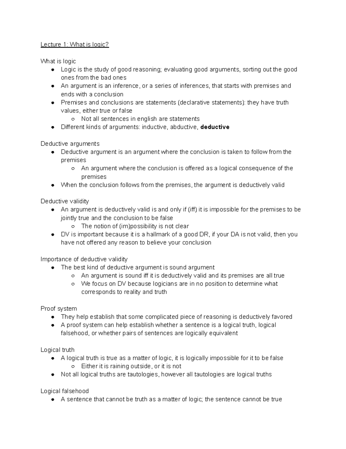 PHIL 110 D100 - Week 1: Understanding Good Arguments and Inferences ...