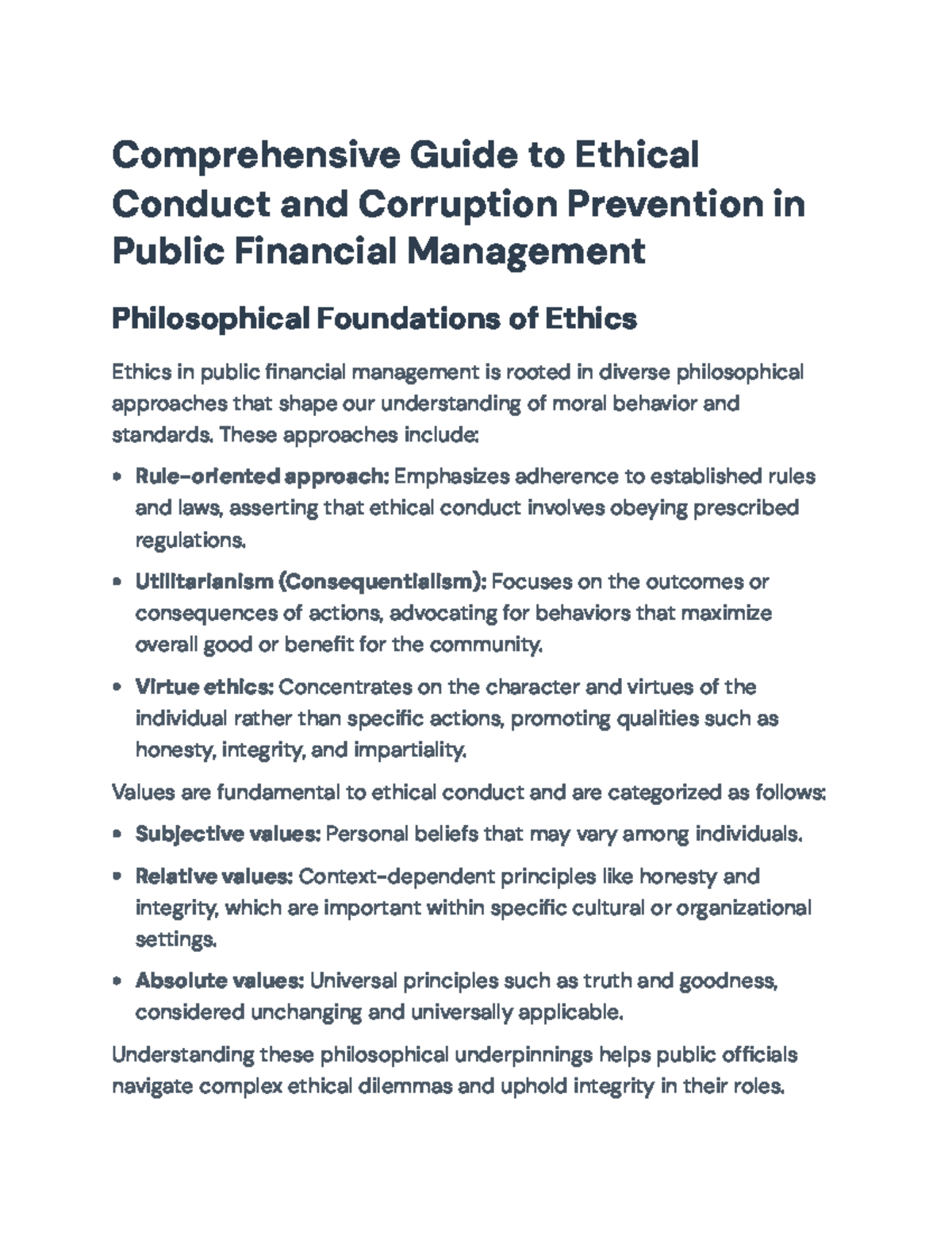Ethics and Anti-Corruption in Public Management: A Comprehensive ...