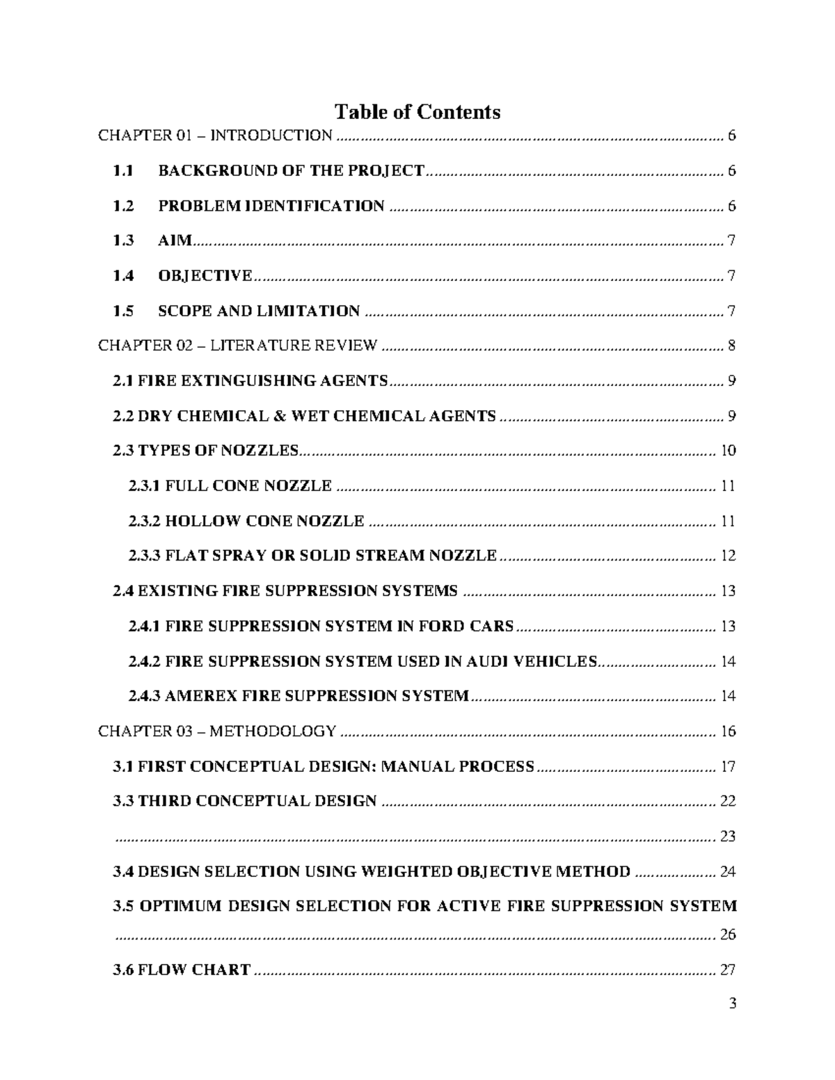Project Report: Design and Implementation of Fire Suppression System ...